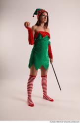 Veronika Elf Pose With Apple